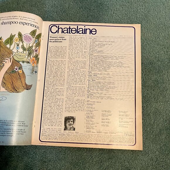 Vintage October 1973 Chatelaine Magazine in Great Shape! - Picture 2 of 6